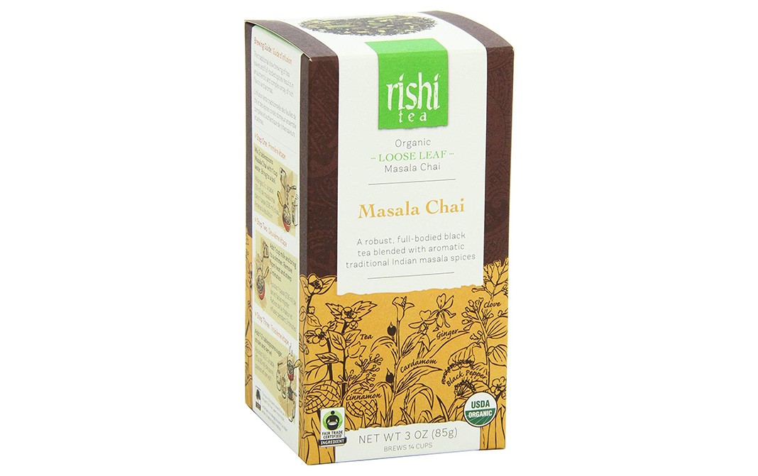 Rishi Tea Organic Loose Leaf Masala Chai Box 85 Grams Reviews Nutrition Ingredients